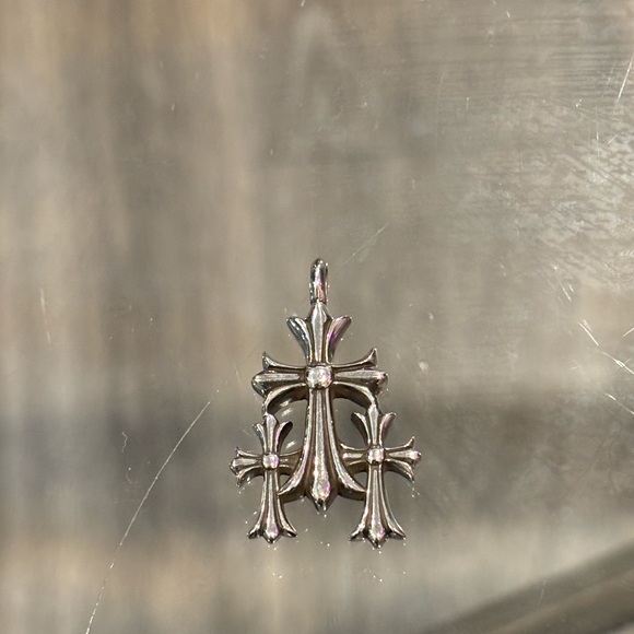 Chrome Heart Triple Cross small Pendant only Authentic - Picture 11 of 15